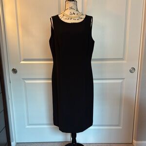 Black Sleeveless Sheath Midi Dress for Cocktail